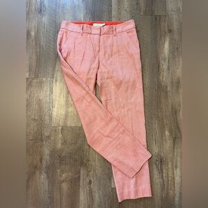 Tory Burch Coral-Peach Ankle Pants